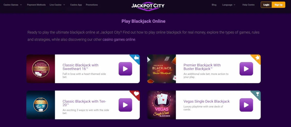 Jackpot City Registration